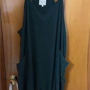 Dark Green Sleeveless Knit jumpsuit NWT